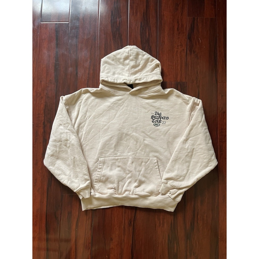 Kendrick Lamar The Big Steppers Tour 2022 Oklama Hoodie Men's Size Large Beige